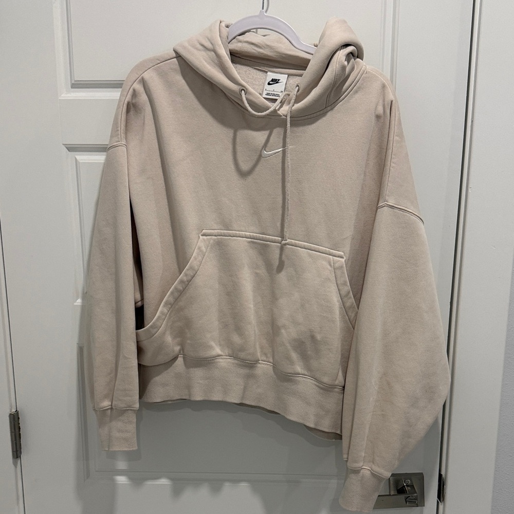 Nike Beige Pullover Hoodie